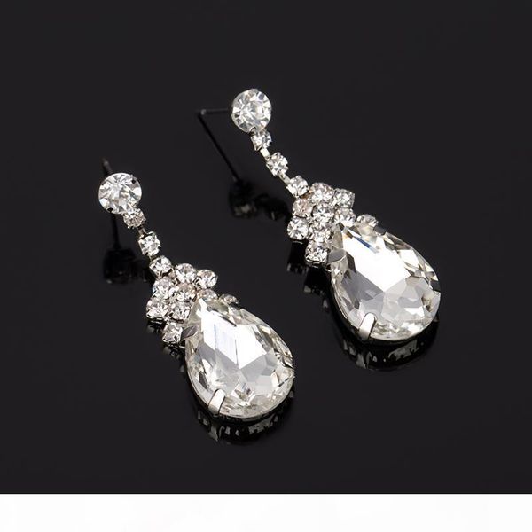 a fashion style multicolor shiny rhinestone water drop earrings for women 2017 latest christmas gifts e038, Silver
a fashion style multicolor shiny rhinestone water drop earrings for women 2017 latest christmas gifts e038, Silver