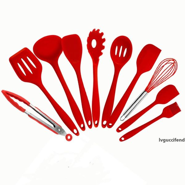 non-stick silicone utensils red turner whisk spatula food brush heat resistant kitchen gadgets cooking tools set t200507
non-stick silicone utensils red turner whisk spatula food brush heat resistant kitchen gadgets cooking tools set t200507