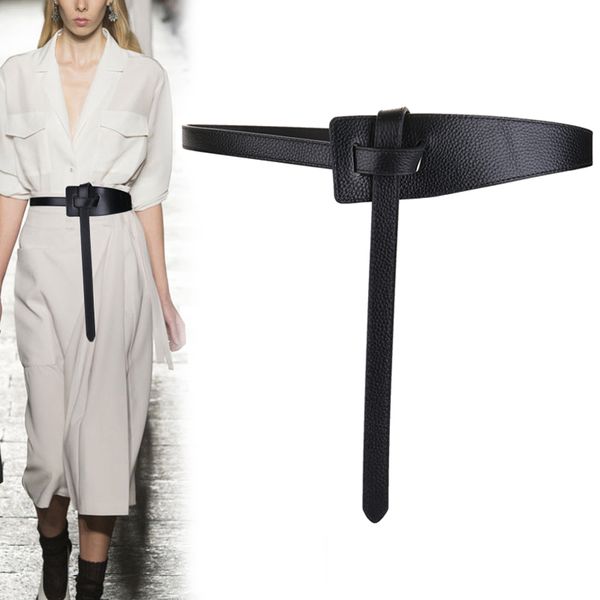 female wide decorative belt soft cowskin knot belts for women fashion dresses knotted design genuine leather waistband ornaments, Black;brown
female wide decorative belt soft cowskin knot belts for women fashion dresses knotted design genuine leather waistband ornaments, Black;brown