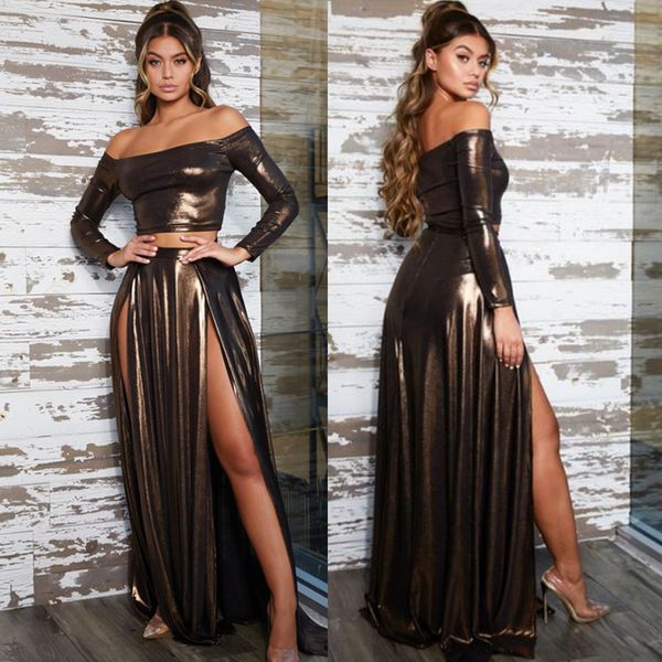 fashion office lady summer and skirt set for women solid full sleeve women set slash neck 2 piece skirt top, White
fashion office lady summer and skirt set for women solid full sleeve women set slash neck 2 piece skirt top, White