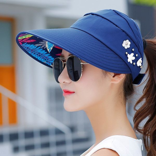 female korean style summer casual all-match travel uv-proof foldable sun hat sun hat, Blue;gray
female korean style summer casual all-match travel uv-proof foldable sun hat sun hat, Blue;gray