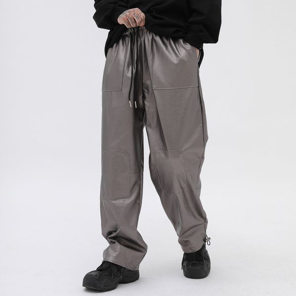 мужчины свободный свободный straight pant кожа мужской высокий streetwear hip hop wide leg гарем брюки jogger sweatpants брюки, Black
мужчины свободный свободный straight pant кожа мужской высокий streetwear hip hop wide leg гарем брюки jogger sweatpants брюки, Black