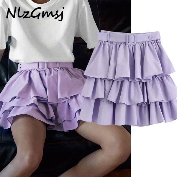 nlzgmsj women lavender pleated cake skirts with slash summer female vintage mini skirt ladies, Black
nlzgmsj women lavender pleated cake skirts with slash summer female vintage mini skirt ladies, Black
