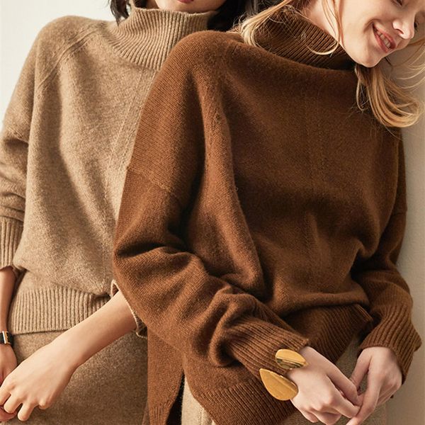 autumn and winter new cashmere sweater women's high-necked pullover loose thick sweater short paragraph knit shirt, White;black
autumn and winter new cashmere sweater women's high-necked pullover loose thick sweater short paragraph knit shirt, White;black