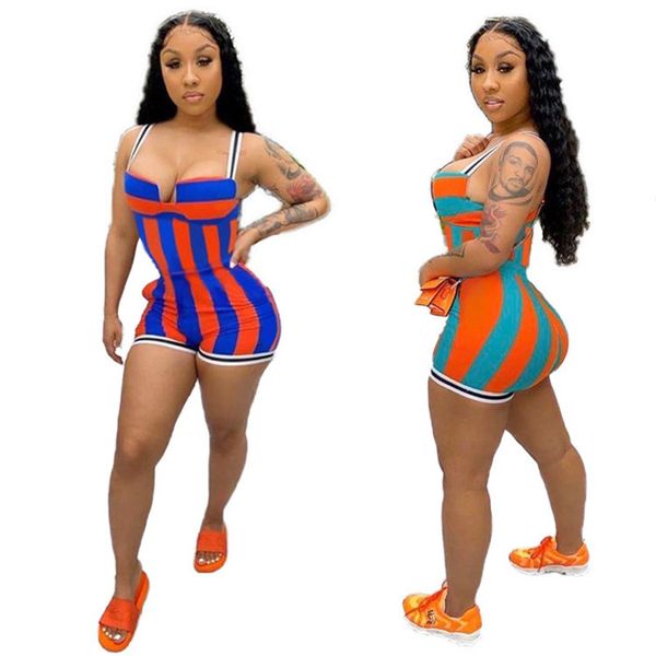 striped womens spaghetti strap jumpsuits summer sleeveless backless rompers fashion casual women slim shorts jumpsuits, Black;white
striped womens spaghetti strap jumpsuits summer sleeveless backless rompers fashion casual women slim shorts jumpsuits, Black;white