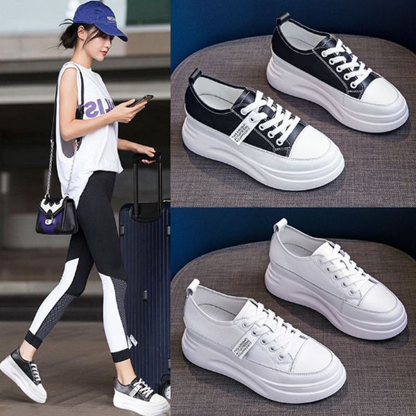 leather inner heightening shoes small white shoes women thick sole muffin breathable women casual leather shoe, Black
leather inner heightening shoes small white shoes women thick sole muffin breathable women casual leather shoe, Black