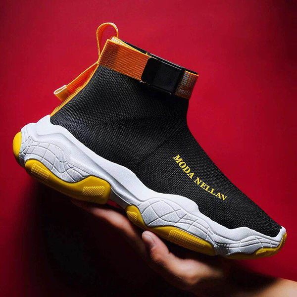 luxury high sports shoes male summer new korean version of the trend joker elastic socks shoes teenage student h8, Black
luxury high sports shoes male summer new korean version of the trend joker elastic socks shoes teenage student h8, Black
