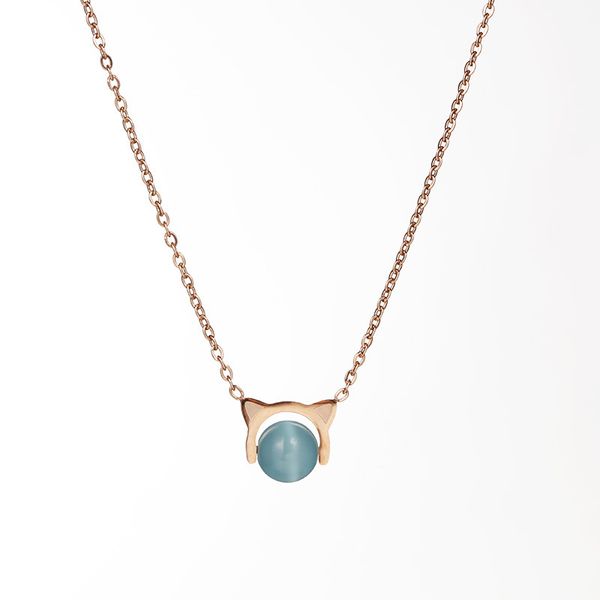 korean style blue fashion round bead foam stainless necklace simple fresh titanium steel choker for women, Black
korean style blue fashion round bead foam stainless necklace simple fresh titanium steel choker for women, Black