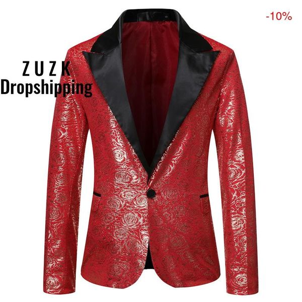 zuzk shiny rose floral foil print blazer men brand red corduroy mens suit blazer jacket party club wedding tuxedo blazers hombre, White;black
zuzk shiny rose floral foil print blazer men brand red corduroy mens suit blazer jacket party club wedding tuxedo blazers hombre, White;black
