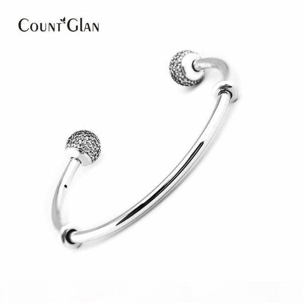 925 стерлингового серебра ювелирные изделия сверкали открытый браслет для женщин мода подвески европейский pandora style браслеты, Black 
925 стерлингового серебра ювелирные изделия сверкали открытый браслет для женщин мода подвески европейский pandora style браслеты, Black