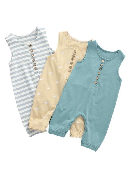 breathable baby boys sleeveless romper simple style infant printing/solid color/striped jumpsuit clothing for travel vacation, Blue
breathable baby boys sleeveless romper simple style infant printing/solid color/striped jumpsuit clothing for travel vacation, Blue
