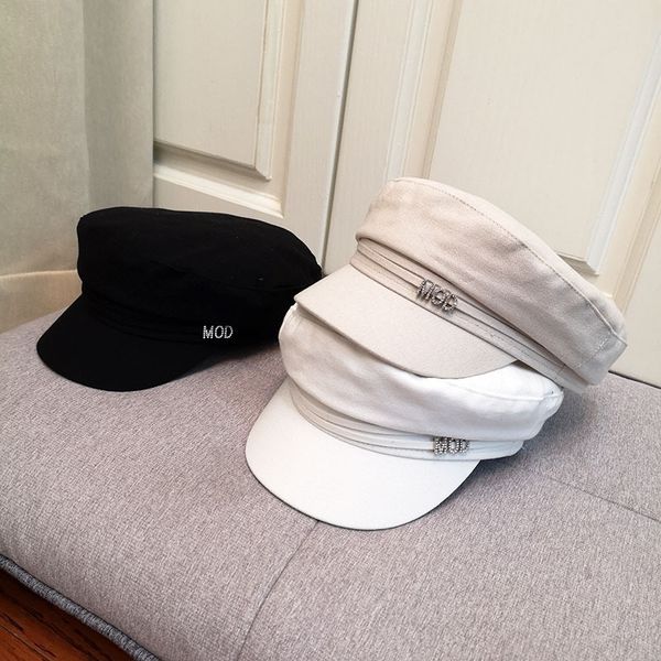 net red female diamond letter beret korean navy outdoor sunshade beret octagonal octagonal hat hat, Blue;gray
net red female diamond letter beret korean navy outdoor sunshade beret octagonal octagonal hat hat, Blue;gray