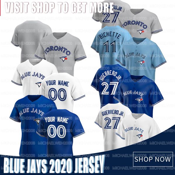 27 vladimir guerrero jr. toronto bo bichette randal grichuk lourdes gurriel jr. ken giles hyun-jin ryu danny jansen cavan biggio, Blue;black 
27 vladimir guerrero jr. toronto bo bichette randal grichuk lourdes gurriel jr. ken giles hyun-jin ryu danny jansen cavan biggio, Blue;black