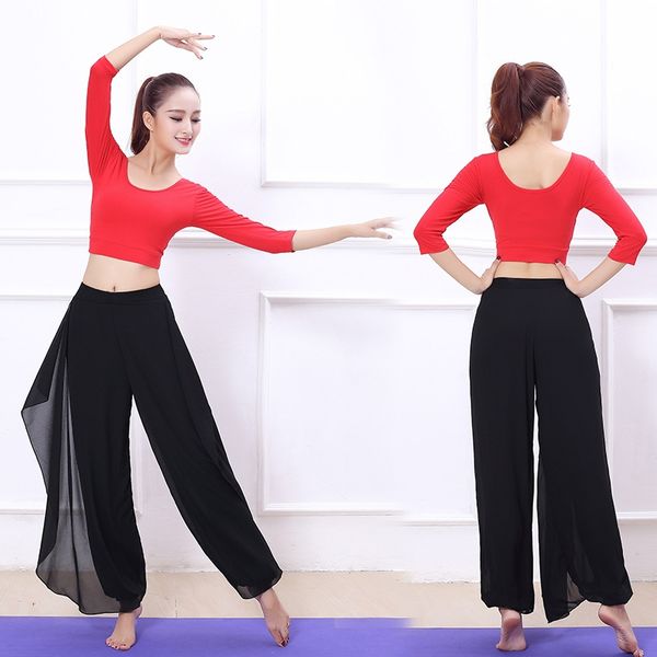 fm8fo new rhyme female professional beginner dance practice suit summer suit autumn mesh pants group clothes yoga clothes dance yoga clothin, White;red
fm8fo new rhyme female professional beginner dance practice suit summer suit autumn mesh pants group clothes yoga clothes dance yoga clothin, White;red