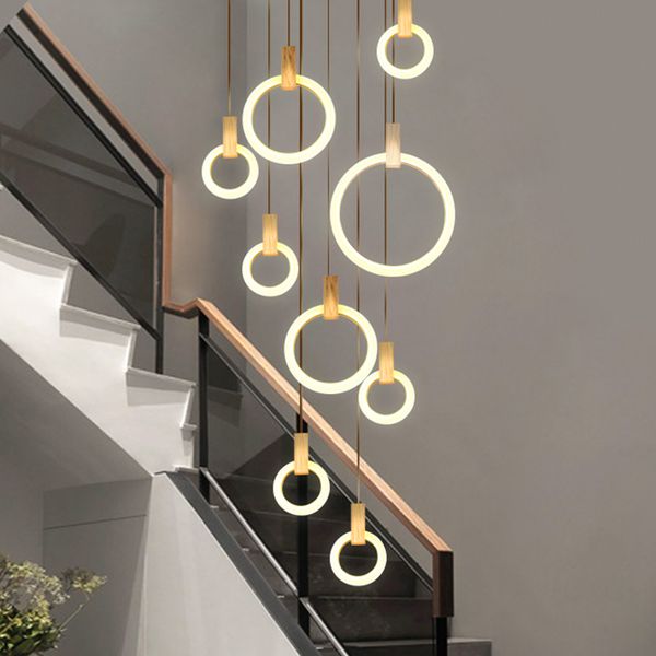 wooden led chandelier modern living room ring rotating stairwell long chandelier l lobby lighting can be customized 90-260v
wooden led chandelier modern living room ring rotating stairwell long chandelier l lobby lighting can be customized 90-260v