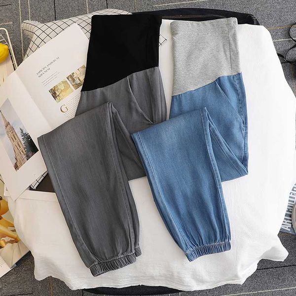 2020 pregnant women pants thin loose summer maternity denim trousers with pockets long loose pregnancy empire jeans, White
2020 pregnant women pants thin loose summer maternity denim trousers with pockets long loose pregnancy empire jeans, White