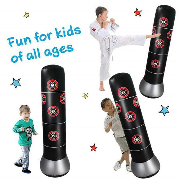 Punching Bag 150cm Heavy Punch Bag Kick Training Inflatable Punching Tower Bag Freestanding Tumbler Column De-Stress Boxing Sandbag
Punching Bag 150cm Heavy Punch Bag Kick Training Inflatable Punching Tower Bag Freestanding Tumbler Column De-Stress Boxing Sandbag