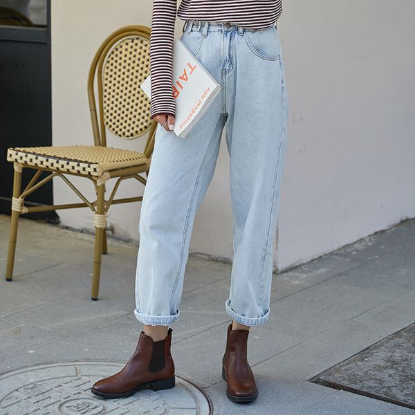2020 korean high waist jeans show high, spring, summer and autumn new loose straight pants, Blue
2020 korean high waist jeans show high, spring, summer and autumn new loose straight pants, Blue