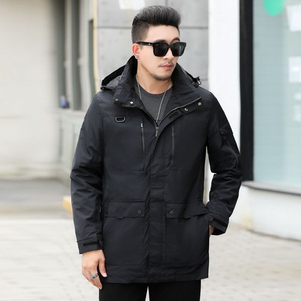 loose hooded mens outerwear casual sport trench coats black long sleeve spring fall man clothes with zipper designer mens clothing, Tan;black
loose hooded mens outerwear casual sport trench coats black long sleeve spring fall man clothes with zipper designer mens clothing, Tan;black