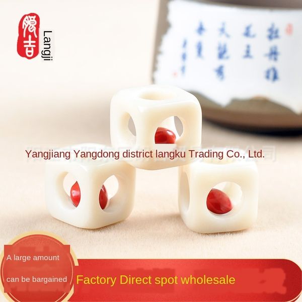 bodhi root linglong dice red bean hollowed-out necklace diy handmade lovesick bean couple diy braided rope braided rope accessories, Silver
bodhi root linglong dice red bean hollowed-out necklace diy handmade lovesick bean couple diy braided rope braided rope accessories, Silver