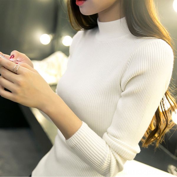 abzgm autumn women's clothing korean style simple thread half turtleneck slim stretch long sleeve t- thin t-shirt sweater base shirt sw, White
abzgm autumn women's clothing korean style simple thread half turtleneck slim stretch long sleeve t- thin t-shirt sweater base shirt sw, White
