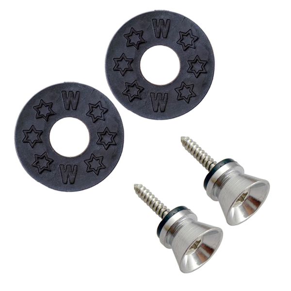 2pcs metal strap lock buttons end pins with mounting screws for electric acoustic guitar bass ukulele, 12 colors for choose, Black;brown
2pcs metal strap lock buttons end pins with mounting screws for electric acoustic guitar bass ukulele, 12 colors for choose, Black;brown