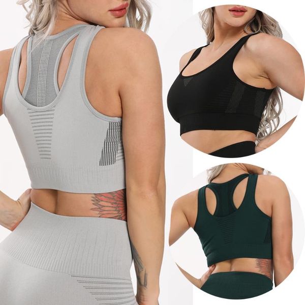 cross1946 seamless bra women cross back running sport bra push up sportwear gym for women fitness breathable underwear, White;black
cross1946 seamless bra women cross back running sport bra push up sportwear gym for women fitness breathable underwear, White;black