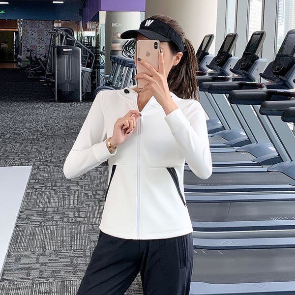 ii5k6 . sports coat autumn and spring running cardigan clothes clothes yoga suit quick-drying long sleeve zipper casual jacket loose, White;red
ii5k6 . sports coat autumn and spring running cardigan clothes clothes yoga suit quick-drying long sleeve zipper casual jacket loose, White;red