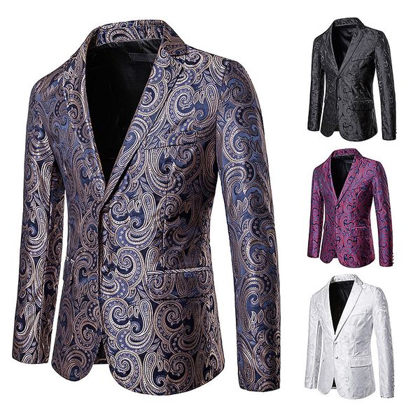 chinese style new fashion men's blazer casual large cashew flower men suit jacket mens blazer luxury men clothing, White;black
chinese style new fashion men's blazer casual large cashew flower men suit jacket mens blazer luxury men clothing, White;black
