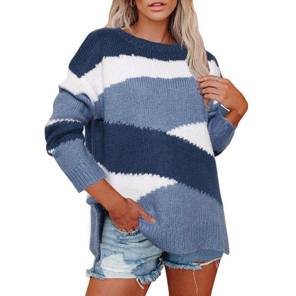 lasperal fashion autumn winter knitted sweater for women long sleeves o-neck loose office ladies casual pullover sweaters, White;black
lasperal fashion autumn winter knitted sweater for women long sleeves o-neck loose office ladies casual pullover sweaters, White;black