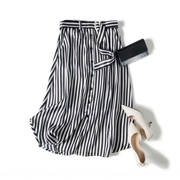satin skirt women's mulberry black and white striped printed high waist a- line hip skirt summer dress silk and silk new
satin skirt women's mulberry black and white striped printed high waist a- line hip skirt summer dress silk and silk new