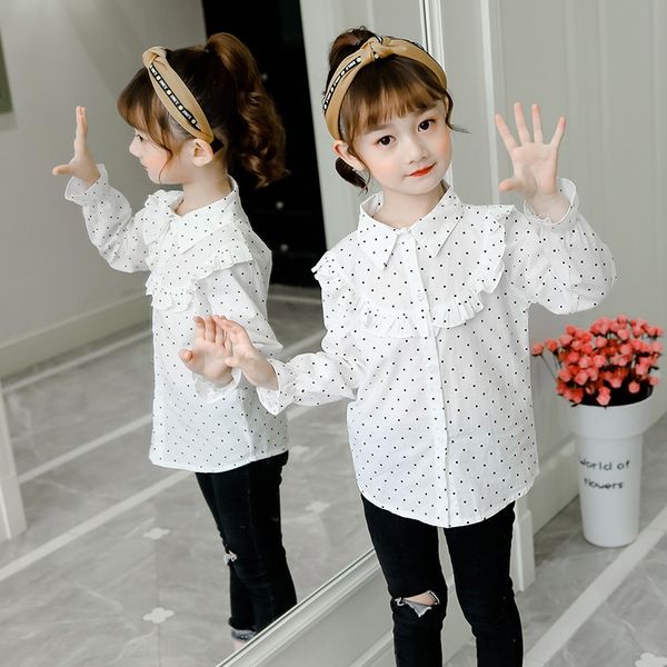 girls polka dot lady 2020 autumn new girl foreign style korean shirt children's casual fashion shirt, White;black
girls polka dot lady 2020 autumn new girl foreign style korean shirt children's casual fashion shirt, White;black