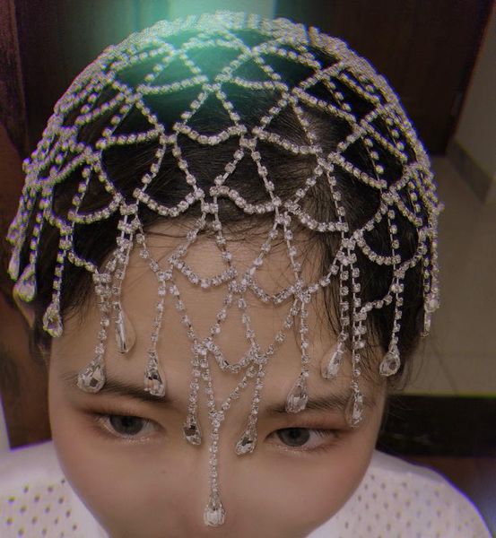 wedding headband for brides crystal cap headpiece rhinestone head chain gatsby hair accessories for art deco party, Golden;silver
wedding headband for brides crystal cap headpiece rhinestone head chain gatsby hair accessories for art deco party, Golden;silver