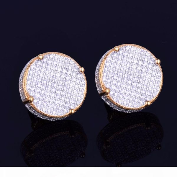 new 14mm width round stud designer for men women's ice out cz stone rock street gold star hip hop jewelry three colors, Golden;silver
new 14mm width round stud designer for men women's ice out cz stone rock street gold star hip hop jewelry three colors, Golden;silver