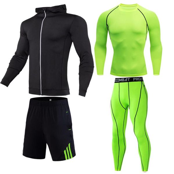 men sets fashion autumn winter sporting suit compression sports hoodies+sweatpants+t shirts +shorts 4 pieces sets slim tracksuit, Black;blue
men sets fashion autumn winter sporting suit compression sports hoodies+sweatpants+t shirts +shorts 4 pieces sets slim tracksuit, Black;blue