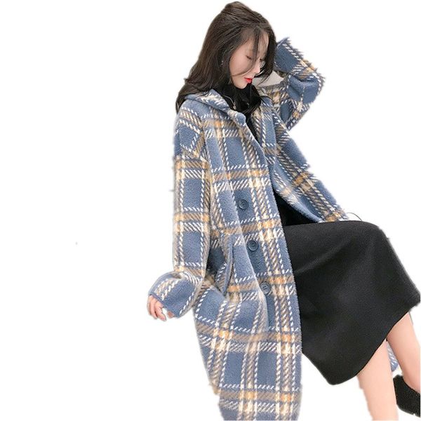 2020 dames jassen winter temperamental office lady mid-length plaid imitation mink velvet loose thickened veste femme long coat, Black
2020 dames jassen winter temperamental office lady mid-length plaid imitation mink velvet loose thickened veste femme long coat, Black