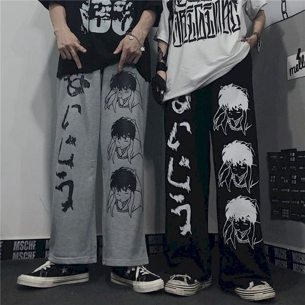 высокой улица мультфильм мужских бегуны широкой ноги кальсоны sweatpants пара одежда марочное harajuku брюки прямые случайного плюс размер, Black
высокой улица мультфильм мужских бегуны широкой ноги кальсоны sweatpants пара одежда марочное harajuku брюки прямые случайного плюс размер, Black