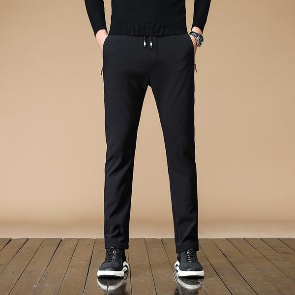 men's pants 2021 summer men sweatpants warm thin loose elastic waist smart casual trousers big plus size 38, Black
men's pants 2021 summer men sweatpants warm thin loose elastic waist smart casual trousers big plus size 38, Black