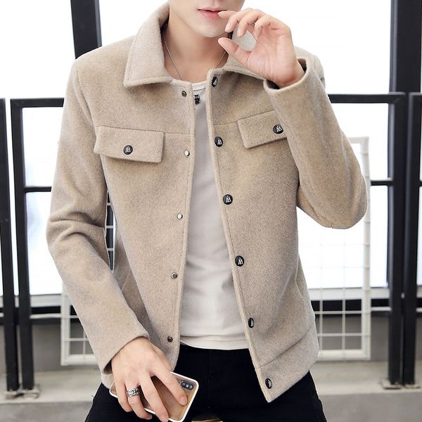 men's coat 2019 new jacket autumn and winter korean fashion men's spring and autumn clothes handsome casual work jacket, Black;brown
men's coat 2019 new jacket autumn and winter korean fashion men's spring and autumn clothes handsome casual work jacket, Black;brown