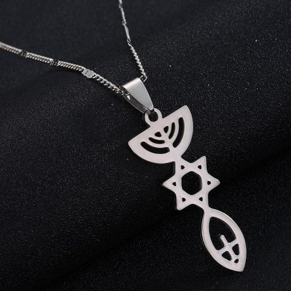 stainless steel trendy messianic necklace holy land menorah hexagram pendant necklace israel hanukiah chanukkiyah jewelry, Silver
stainless steel trendy messianic necklace holy land menorah hexagram pendant necklace israel hanukiah chanukkiyah jewelry, Silver