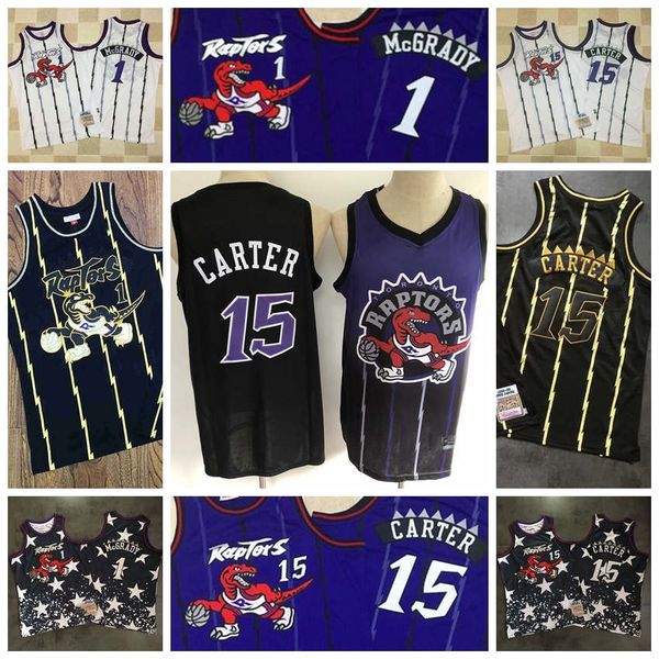 15 vince carter 1 tracy mcgrady toronto raptors men mitchell & ness 1997-98 swingman basketball jersey, Black;red
15 vince carter 1 tracy mcgrady toronto raptors men mitchell & ness 1997-98 swingman basketball jersey, Black;red