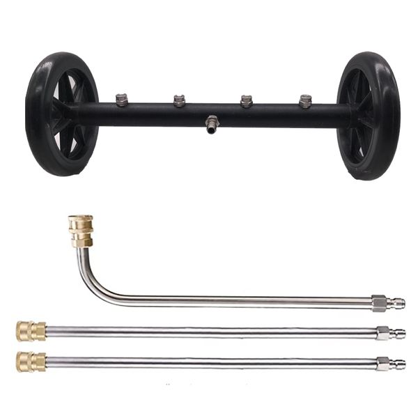 dual-function pressure washer undercarriage cleaner, 16 inch power washer surface cleaner attachment, 1/4 inch quick connect
dual-function pressure washer undercarriage cleaner, 16 inch power washer surface cleaner attachment, 1/4 inch quick connect