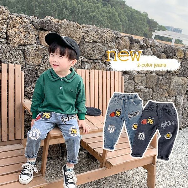 ki0hq boy's jeans 2020 clothing autumn children's clothing trousers and trousers new korean casual printed long denim pants childr, Blue
ki0hq boy's jeans 2020 clothing autumn children's clothing trousers and trousers new korean casual printed long denim pants childr, Blue
