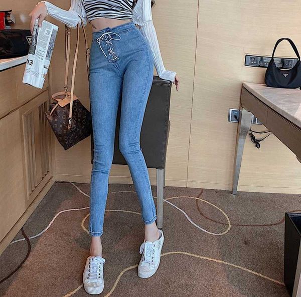boyfriend jeans women fashion new 2020 autumn lace-up high waist stretch jeans clubwear pencil pants denim women 885e, Blue
boyfriend jeans women fashion new 2020 autumn lace-up high waist stretch jeans clubwear pencil pants denim women 885e, Blue