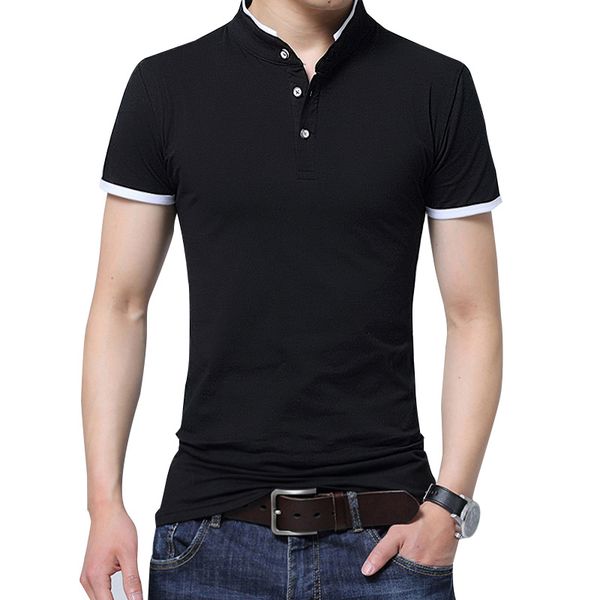 summer brand clothing tshirt men solid male slim fit short sleeve cotton t shirt mandarin collar casual t-shirts kg-340, White;black
summer brand clothing tshirt men solid male slim fit short sleeve cotton t shirt mandarin collar casual t-shirts kg-340, White;black