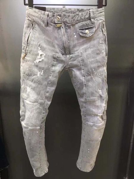 2020 новая мода ripped итальянский стиль jeans men заплатки выдалбливают печатный нищий укороченные брюки man ковбои демин брюки мужские, Blue
2020 новая мода ripped итальянский стиль jeans men заплатки выдалбливают печатный нищий укороченные брюки man ковбои демин брюки мужские, Blue