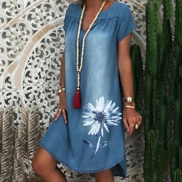 women loose lmitation denim dress women summer cowboy short sleeve mini dress fashion v-neck casual longue femme#g4, Black;gray
women loose lmitation denim dress women summer cowboy short sleeve mini dress fashion v-neck casual longue femme#g4, Black;gray