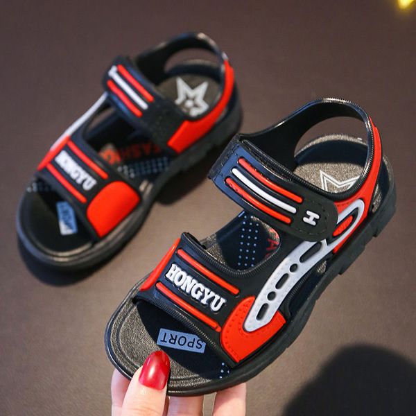 boys' sandals 2020 medium and large children's soft bottom baby sandals children's students' boys' shoes, Black;red
boys' sandals 2020 medium and large children's soft bottom baby sandals children's students' boys' shoes, Black;red