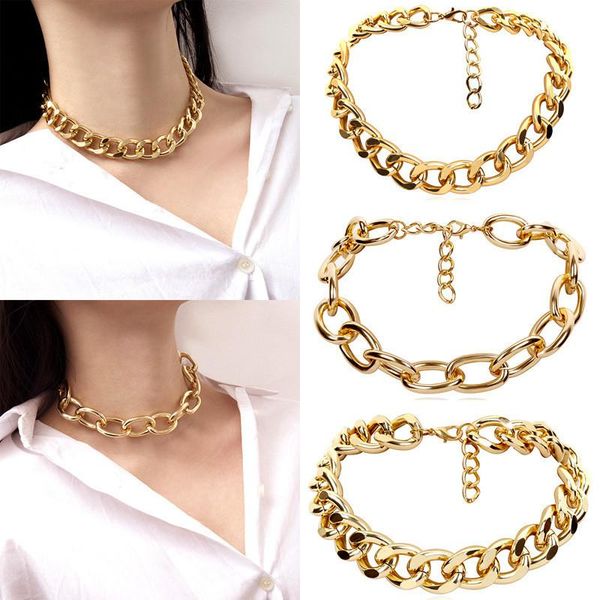 jewelry & accessories punk miami cuban choker necklace collar statement hip hop big chunky aluminum gold color thick chain necklace, Silver
jewelry & accessories punk miami cuban choker necklace collar statement hip hop big chunky aluminum gold color thick chain necklace, Silver