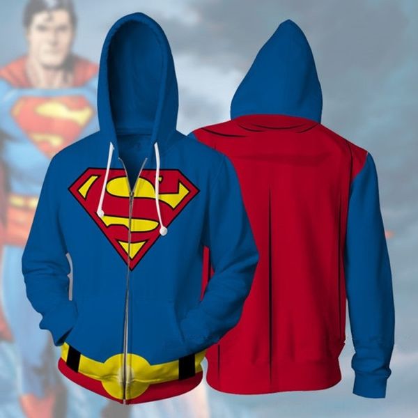 new super hero superman 3d animation printed shirt sweater zipper shirt hooded sweater 204, Black
new super hero superman 3d animation printed shirt sweater zipper shirt hooded sweater 204, Black